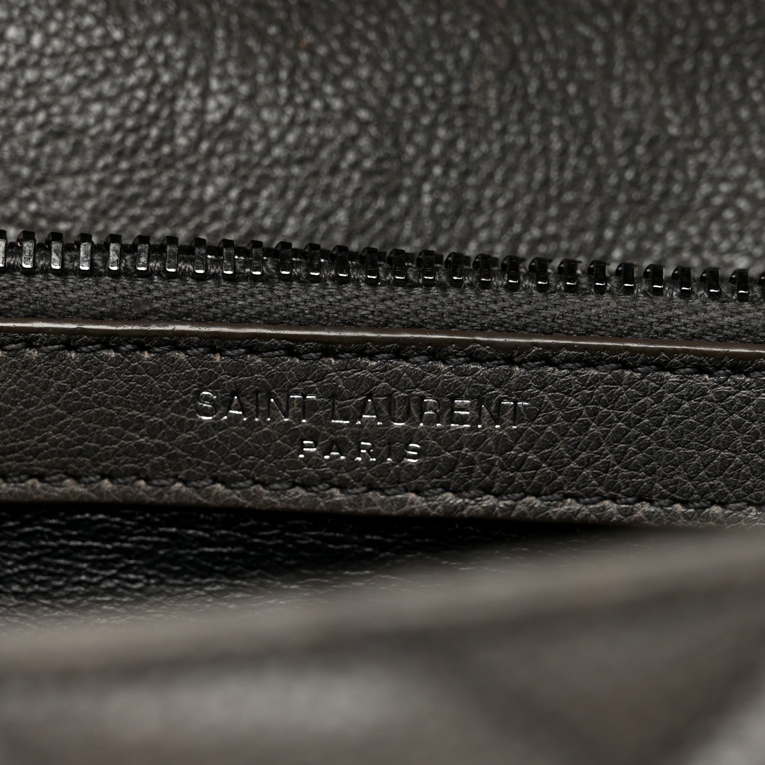 Saint Laurent Sheepskin Matelasse Chevron Monogram Medium College Bag Asphalt 7 of 15