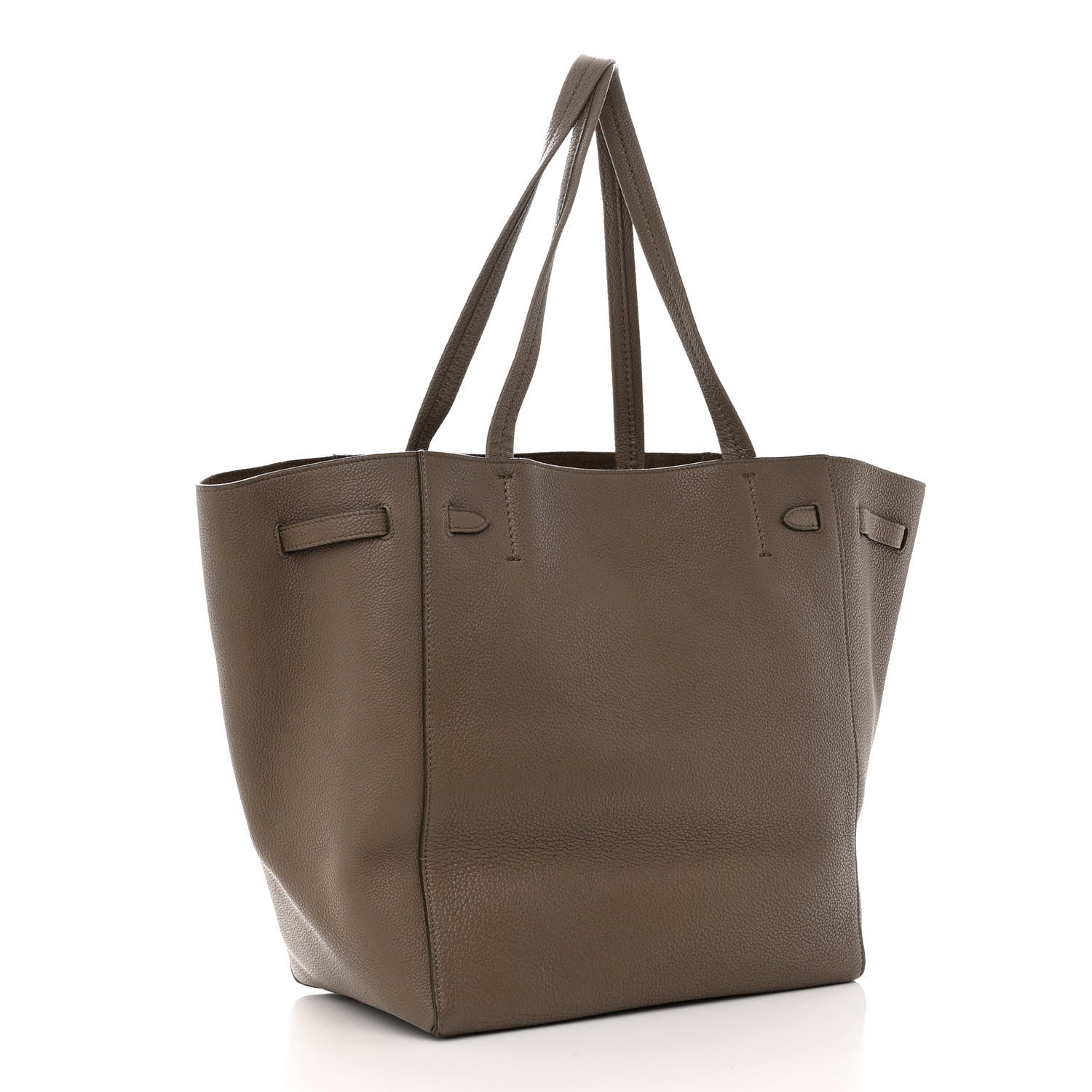 Celine Soft Grained Calfskin Small Belt Cabas Phantom Taupe 2 of 8