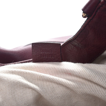 Gucci Pebbled Calfskin Large Soho Shoulder Bag Bordeaux 7 of 15
