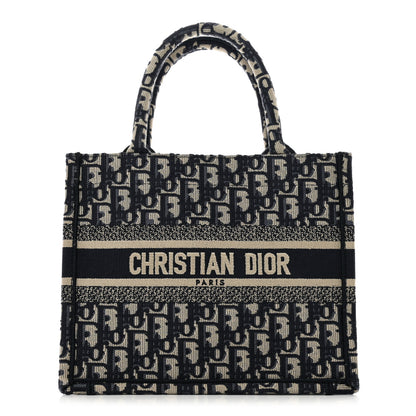 Christian Dior Oblique Small Book Tote Blue Multicolor 1 of 10