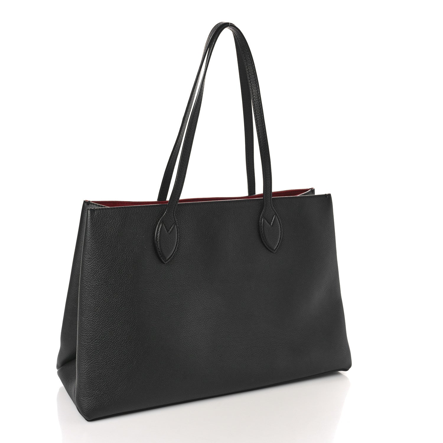 Louis Vuitton Grained Calfskin Lockme Shopper Black 3 of 8