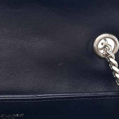 Saint Laurent Calfskin Y Quilted Monogram Medium Loulou Chain Satchel Medium Blue 11 of 11