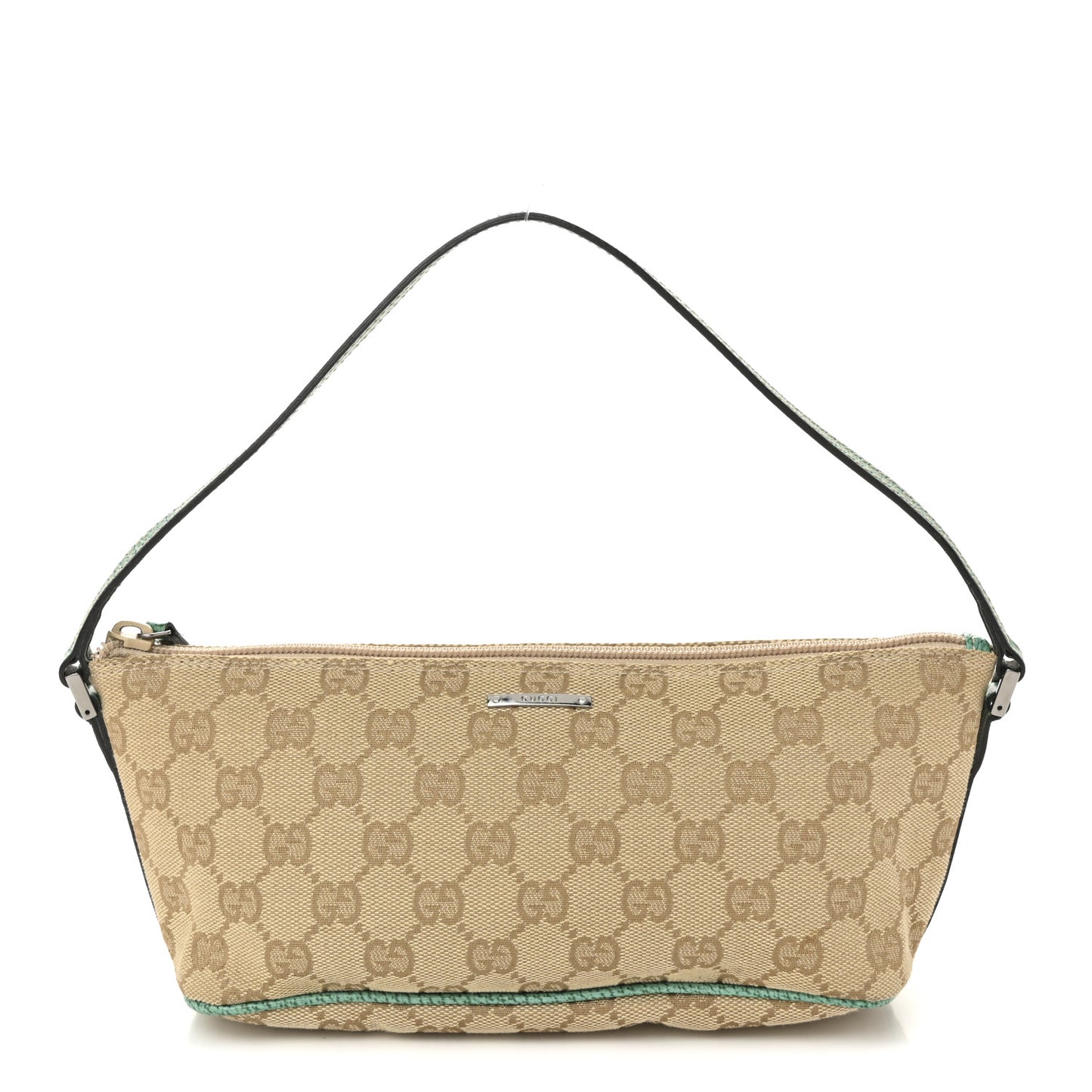 Monogram Web Boat Pochette Green