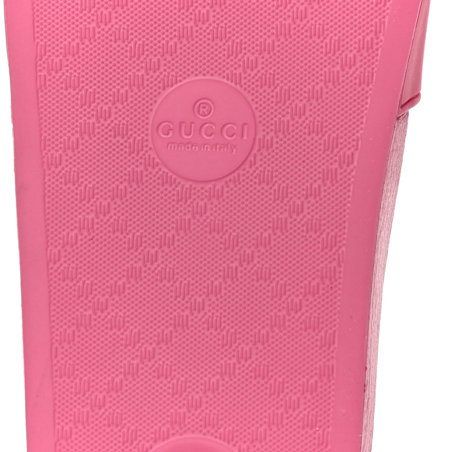 Rubber Womens Logo Slide Sandals 39 Fuchsia