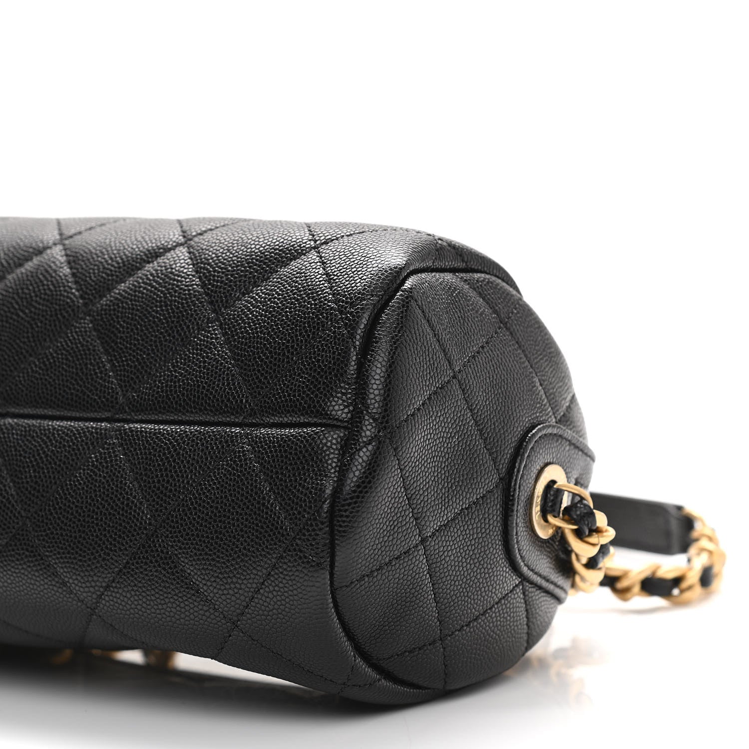 Chanel Caviar Quilted Small Fashion Therapy Bowling Bag Black 9 of 10