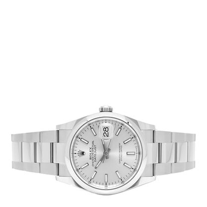 Rolex Stainless Steel 36mm Oyster Perpetual Datejust Watch Silver 126200 2 of 5