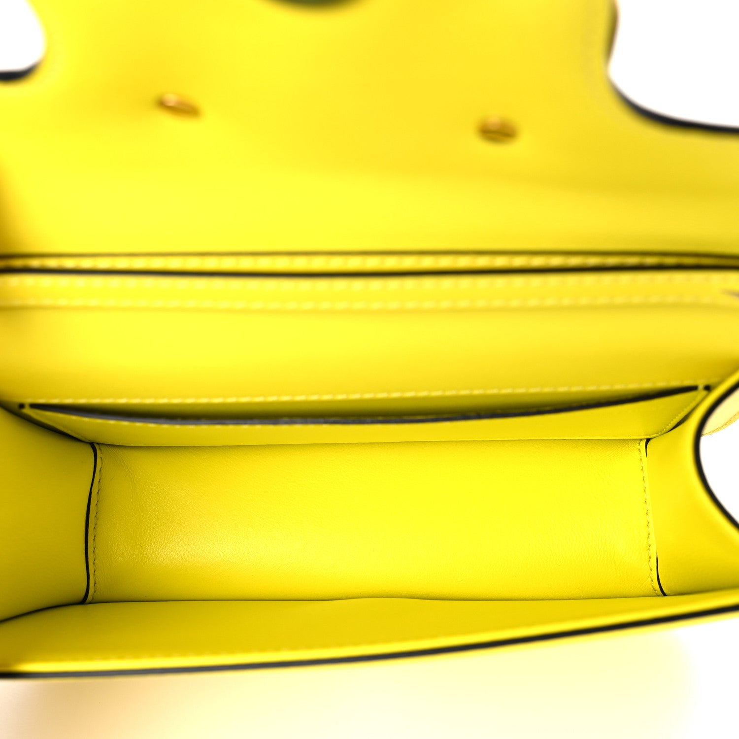 Valentino Garavani Calfskin Vlogo Small Loco Shoulder Bag Shocking Yellow 5 of 9