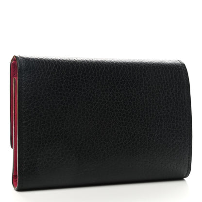 Louis Vuitton Taurillon Capucines Compact Wallet Black 3 of 8