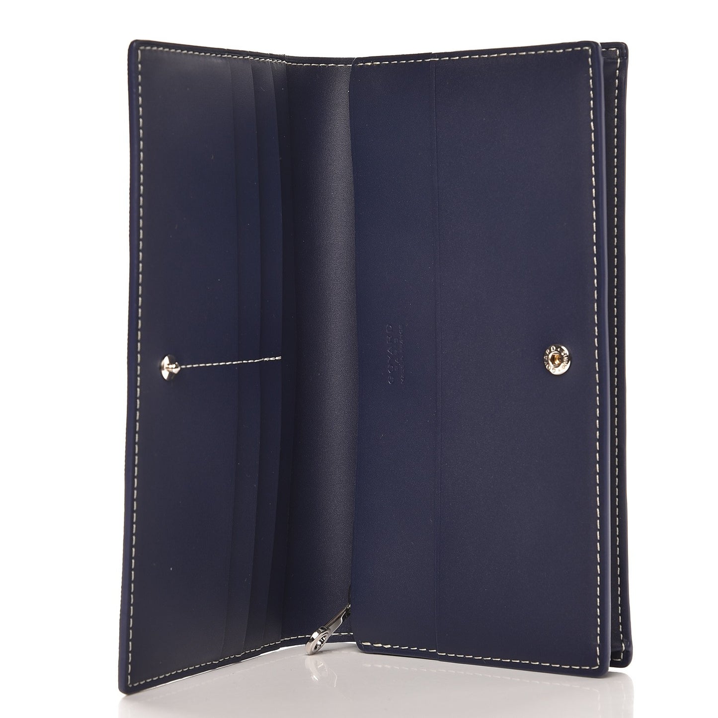 Goyardine Richelieu Wallet Navy