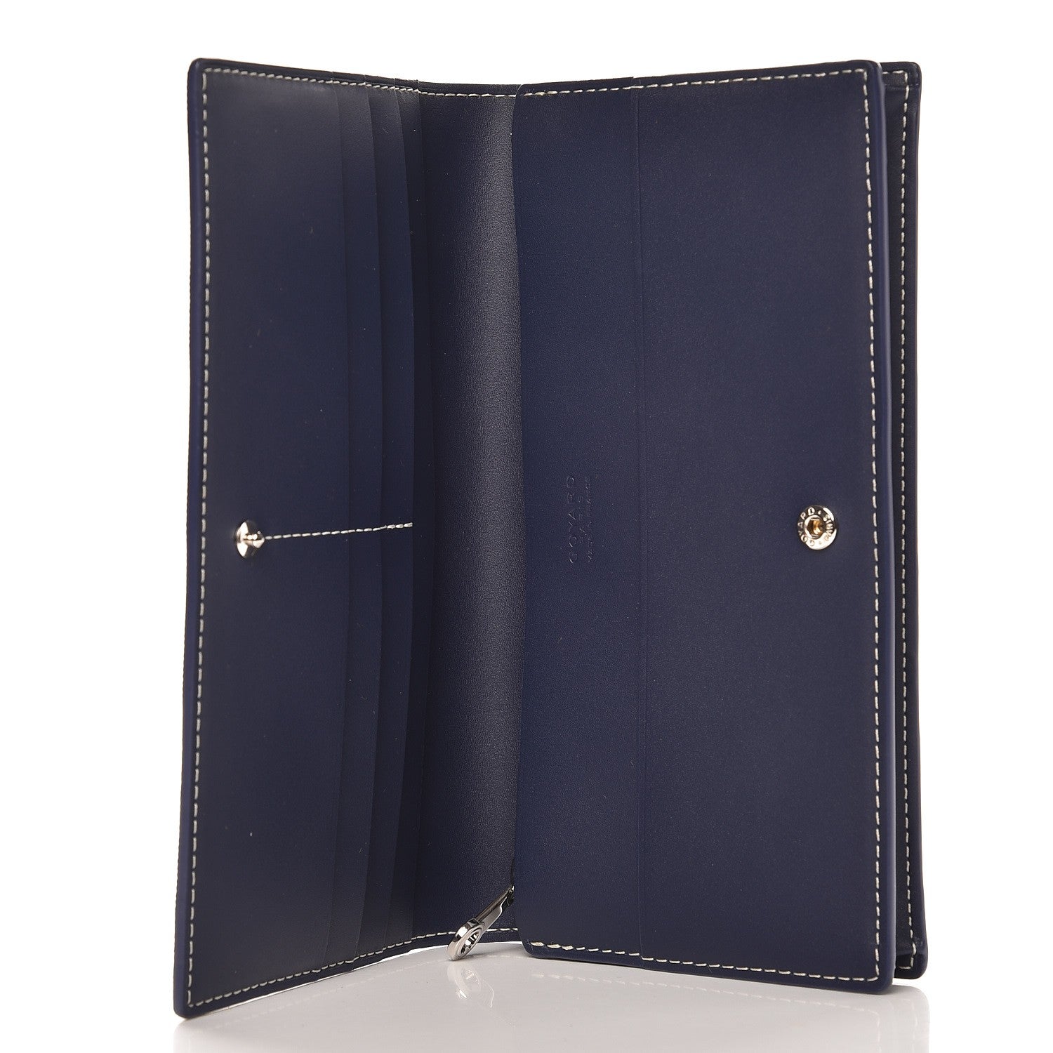 Goyard Goyardine Richelieu Wallet Navy 6 of 8