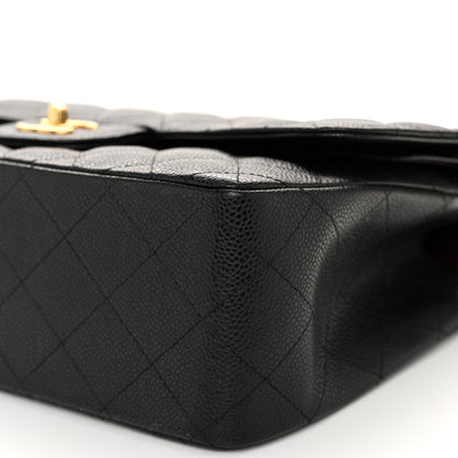 Chanel Caviar Quilted Jumbo Double Flap Black 10 of 11