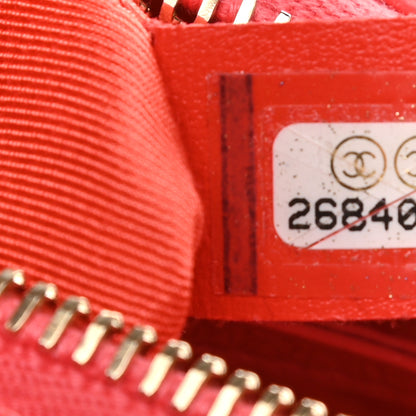 Chanel Aged Calfskin Quilted Small Gabrielle Hobo Coral 7 of 9