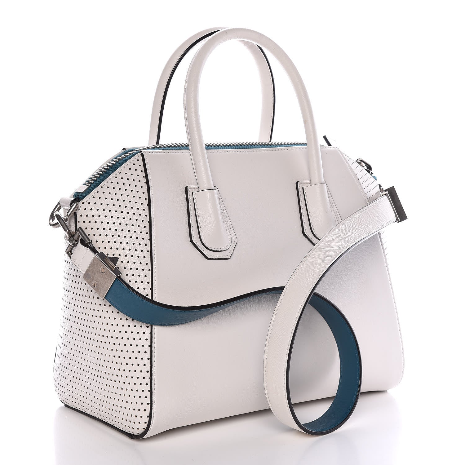 Givenchy Lambskin Perforated Small Antigona White 3 of 15