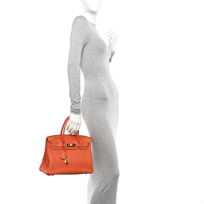 Hermes Togo Birkin 30 Orange 2 of 16