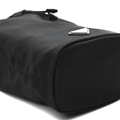 Prada Saffiano Tessuto Nylon Vela Bucket Wristlet Black 8 of 9