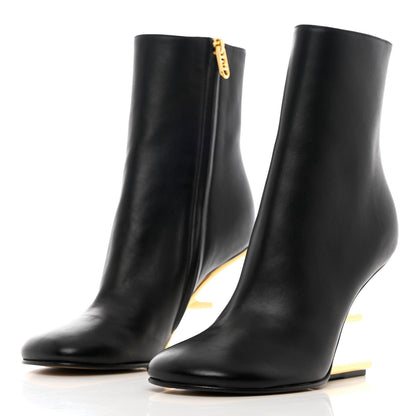 Fendi Nappa Fendi First 95mm Booties 37 Black 3 of 8