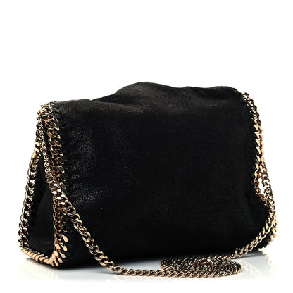 Stella McCartney Shaggy Deer Mini Falabella Fold Over Tote Black 2 of 4