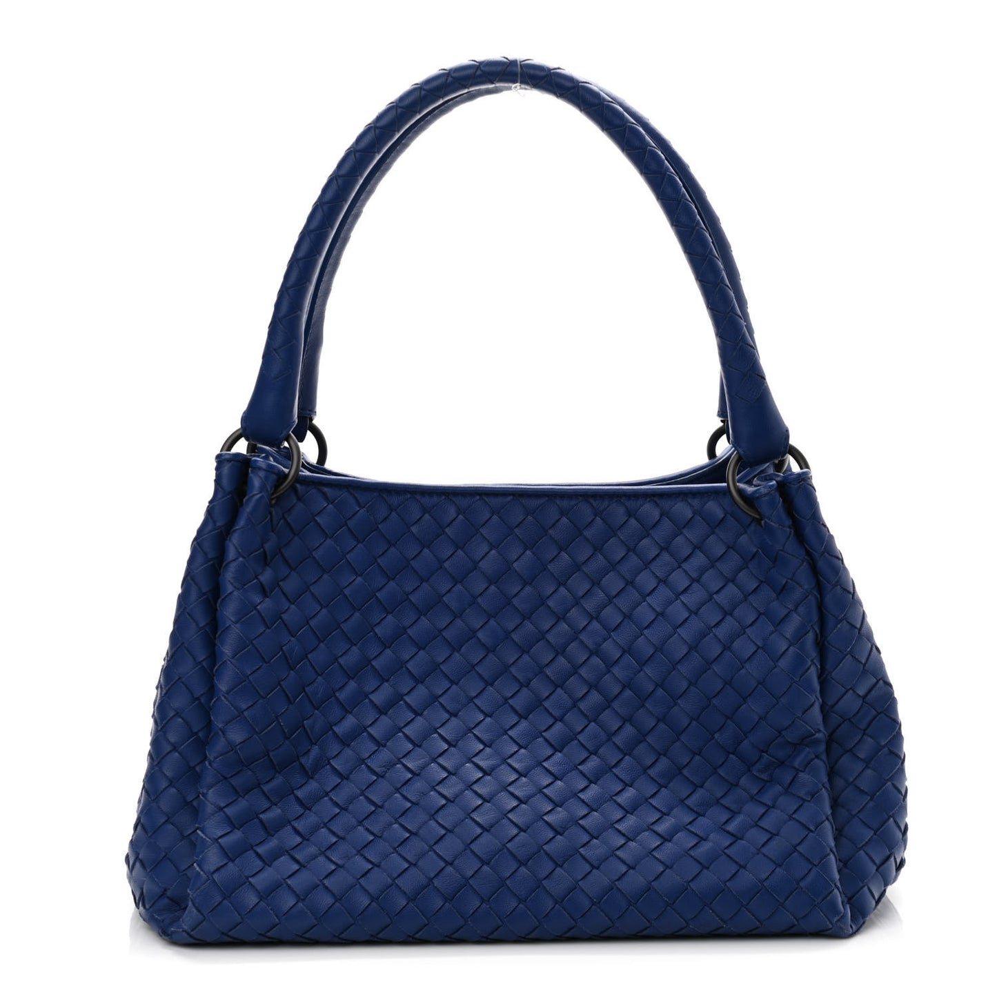 Nappa Intrecciato Parachute Bag Signal Blue