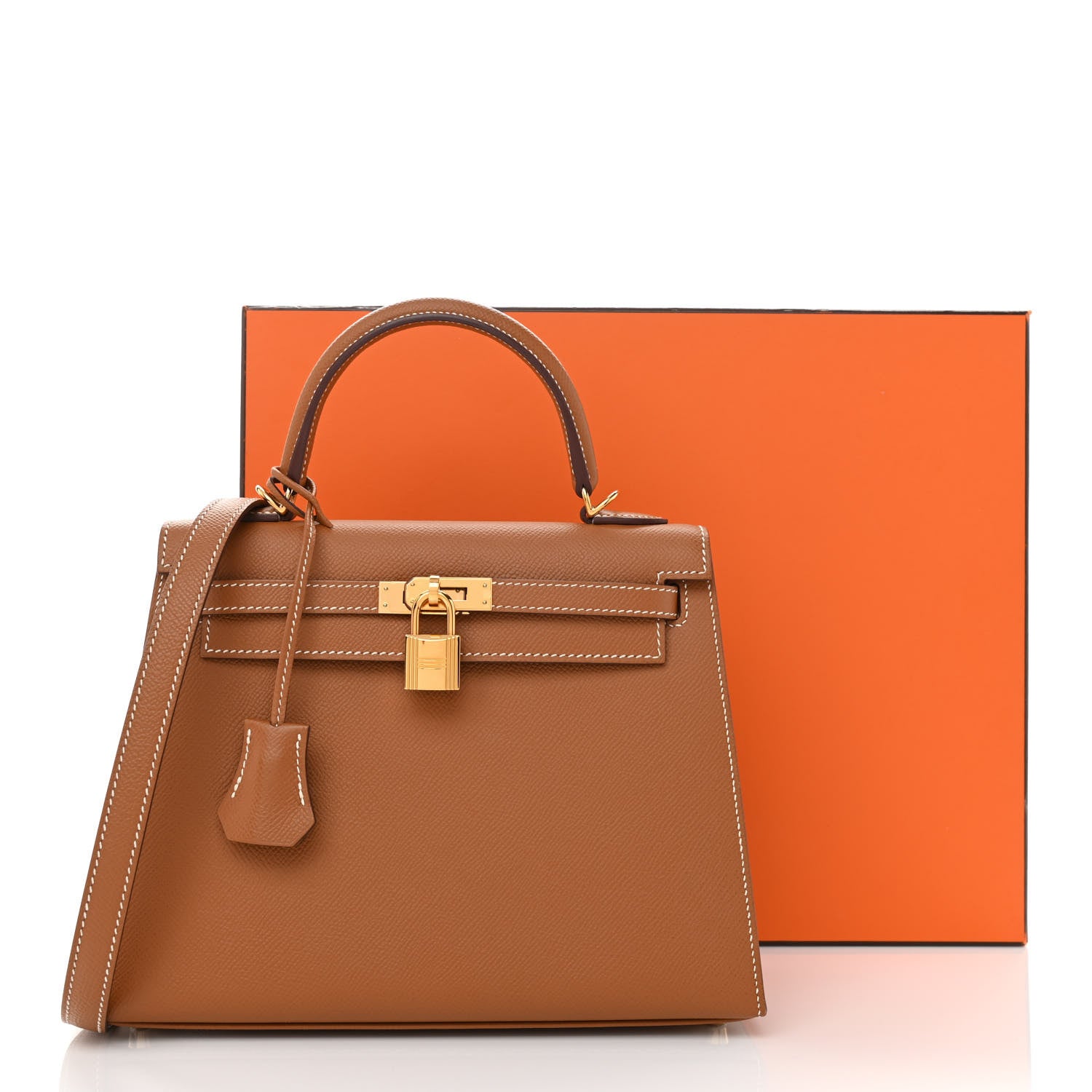 Hermes Epsom Kelly Sellier 25 Gold 12 of 12