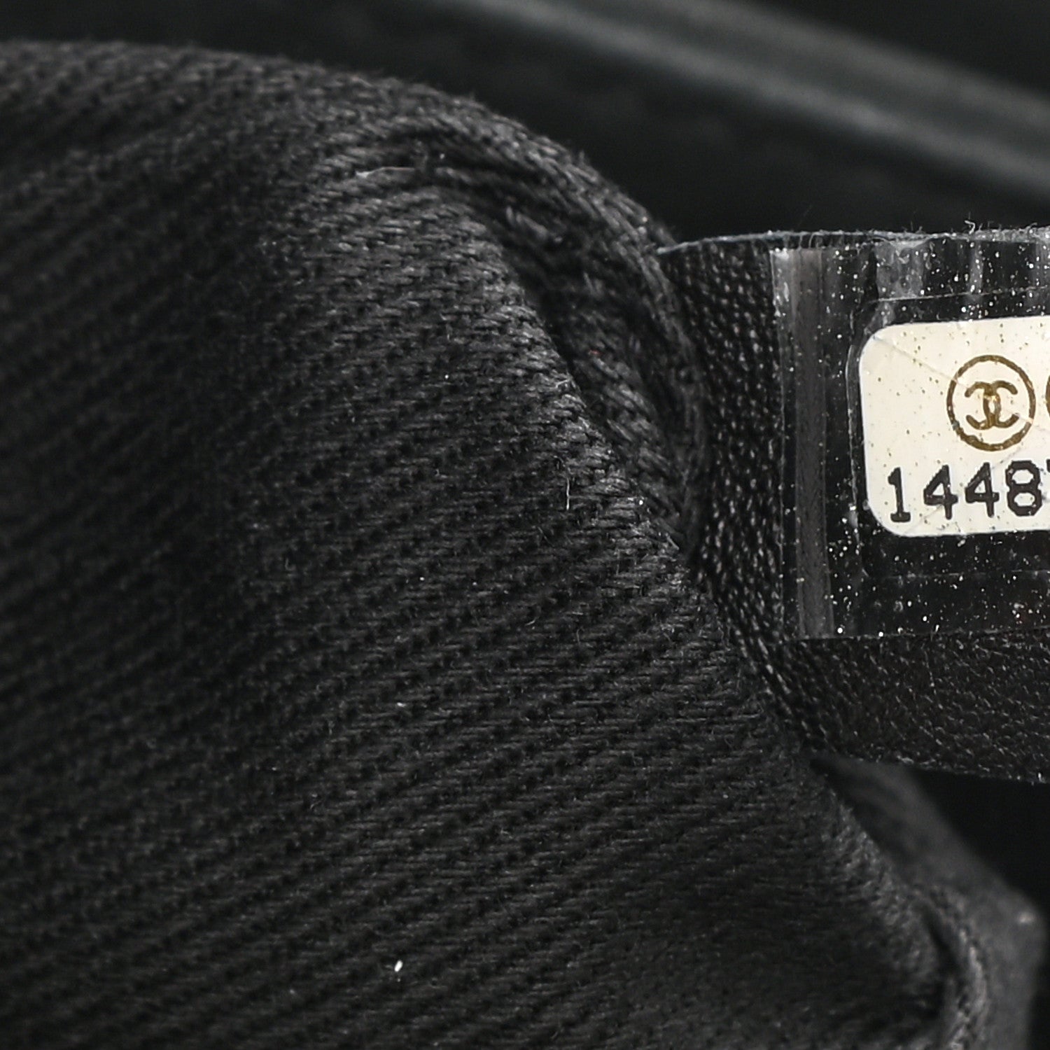 Chanel Iridescent Calfskin Stitched Just Mademoiselle Bowling Bag Black 7 of 11