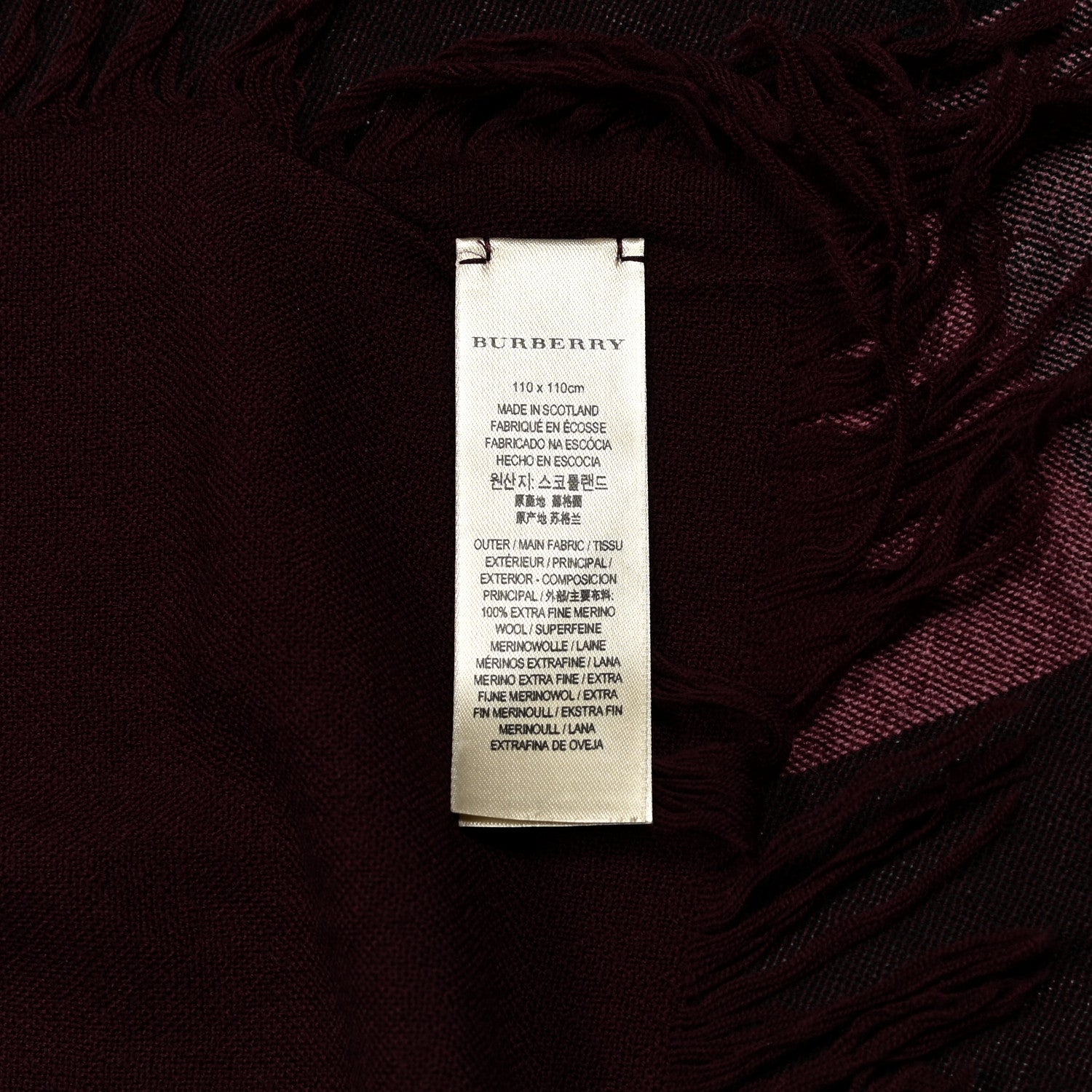 Burberry Merino Wool House Check Scarf 3 of 4