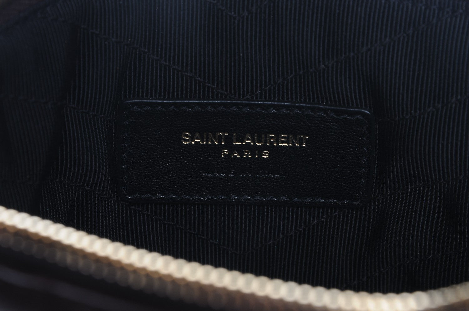 Saint Laurent Calfskin Matelasse Chevron Monogram A5 Wristlet Bordeaux 6 of 7