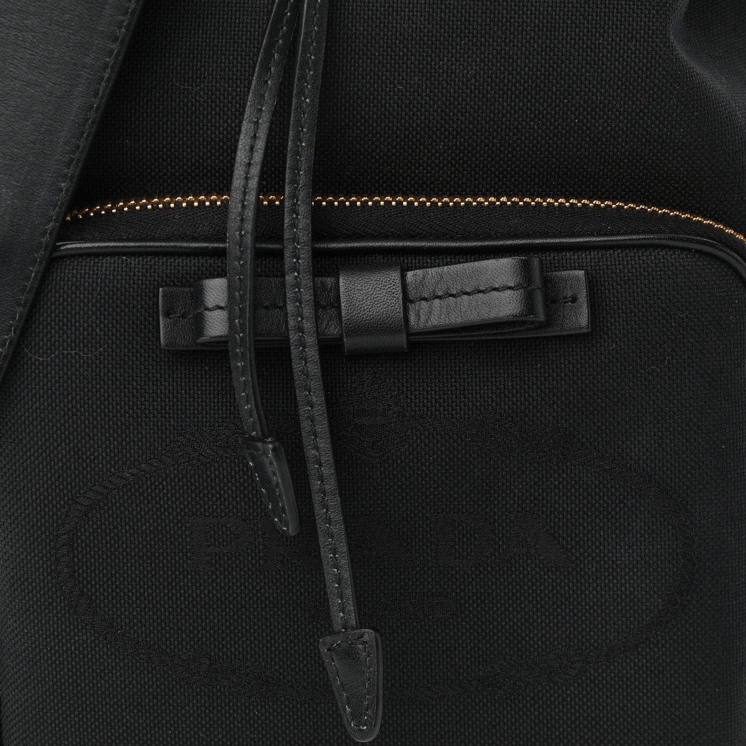 Prada Canvas Drawstring Bucket Black 7 of 9