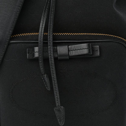 Prada Canvas Drawstring Bucket Black 7 of 9