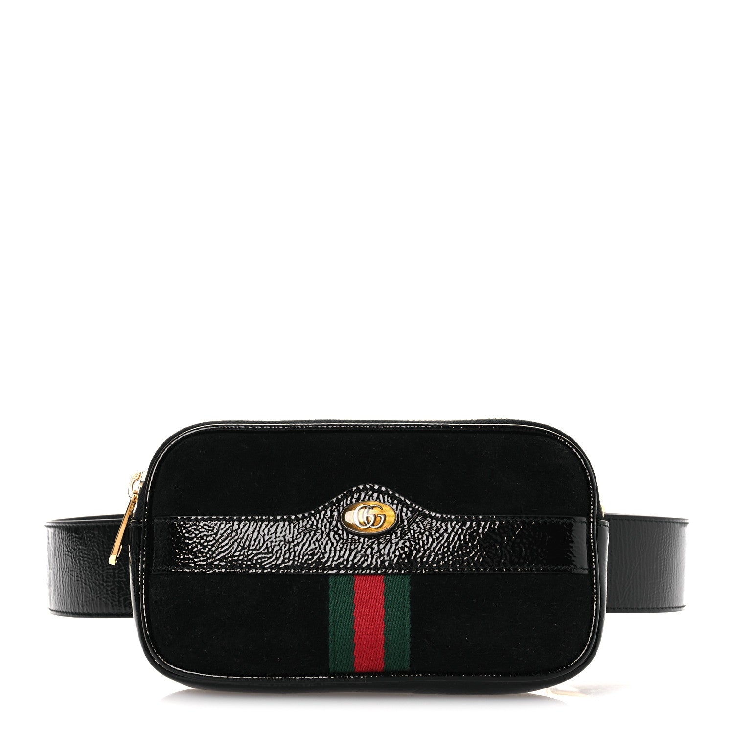 Gucci Suede Patent Ophidia Belted iPhone Case 85 34 Black 1 of 13