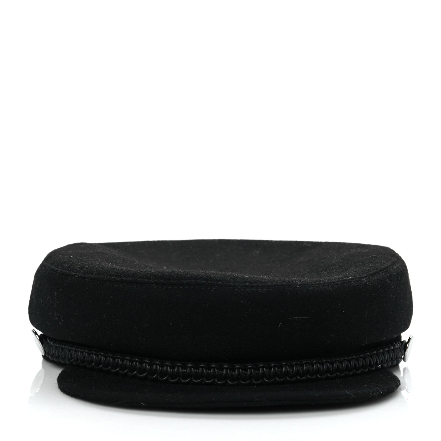 Hermes Cashmere Swift Womens Deauville Cap 58 Black 5 of 7