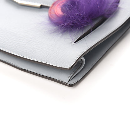 Fendi Vitello Dolce Fox Elaphe Ayers Hypnoteyes Min 2Jours Pouch Polvere Viola Multicolor 8 of 10