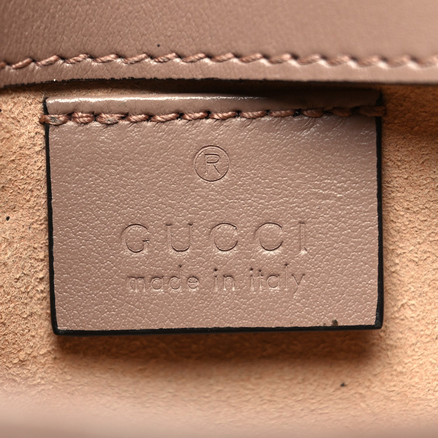 Gucci Calfskin Matelasse Super Mini GG Marmont Shoulder Bag Porcelain Rose 6 of 13