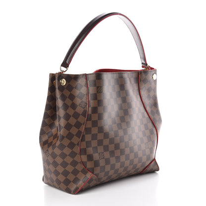 Louis Vuitton Damier Ebene Caissa Hobo Cherry 3 of 9