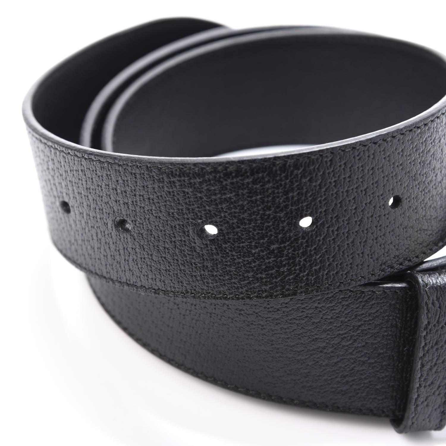 Gucci Textured Calfskin Double G 40mm Belt 90 36 Black 3 of 7