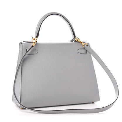 Hermes Epsom Kelly Sellier 28 Bleu Glacier 3 of 11