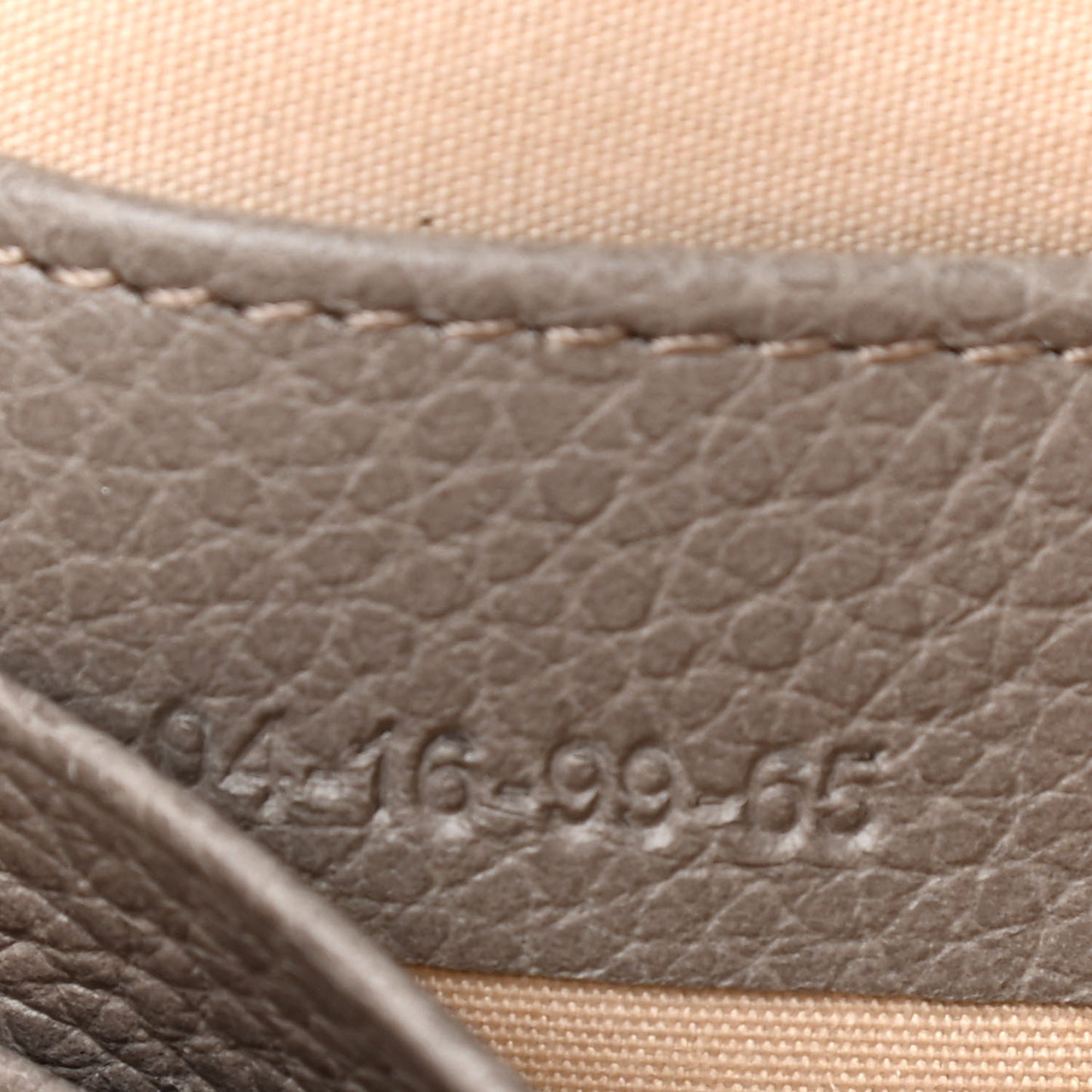 Grained Calfskin Joe Clutch Motty Grey