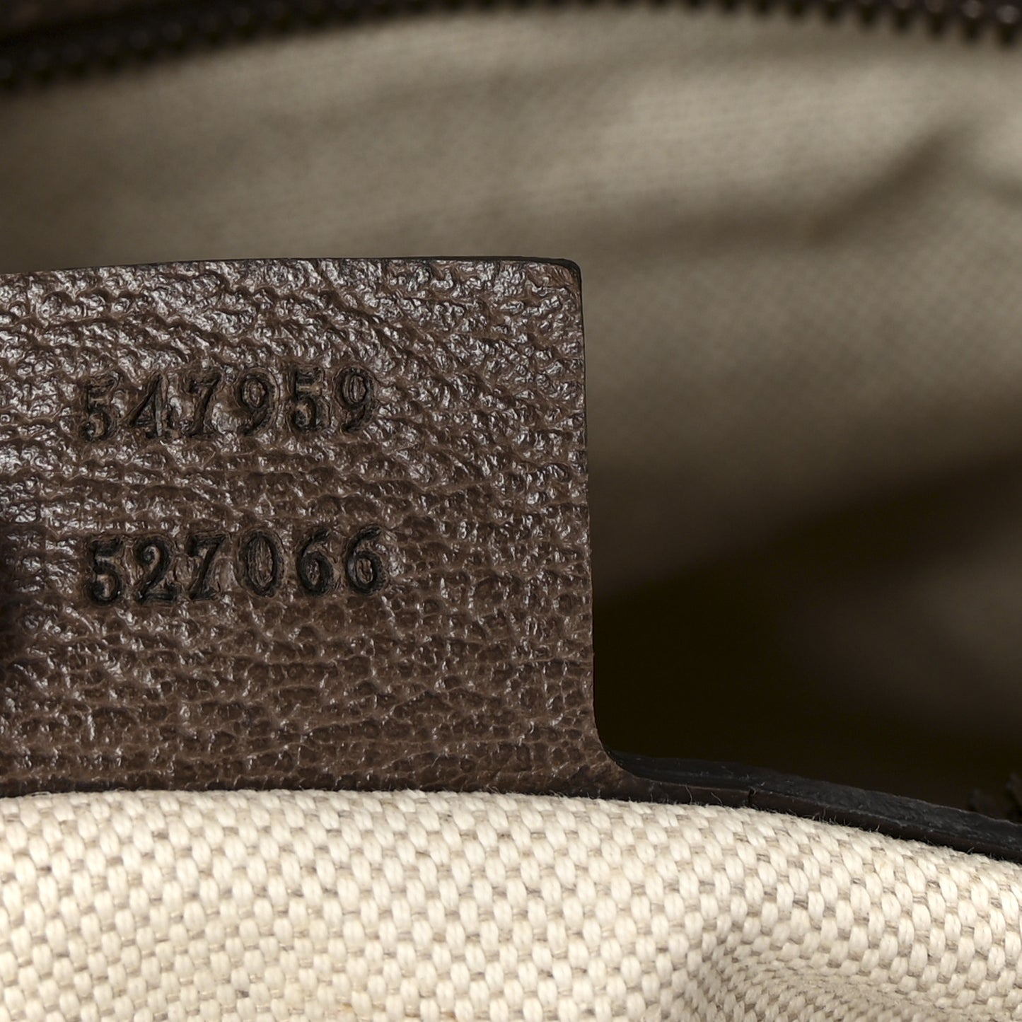 GG Supreme Monogram Textured Dollar Calfskin Web Medium Ophidia Carry-On Duffle Bag Beige Ebony New Acero