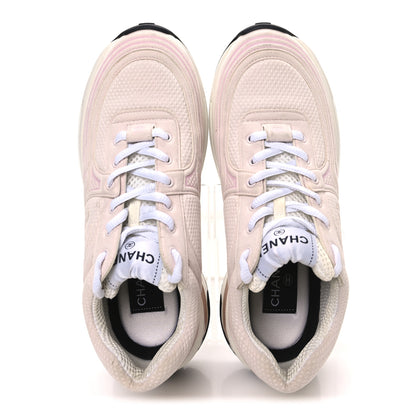 Chanel Fabric CC Womens Sneakers 36.5 Light Pink 2 of 10
