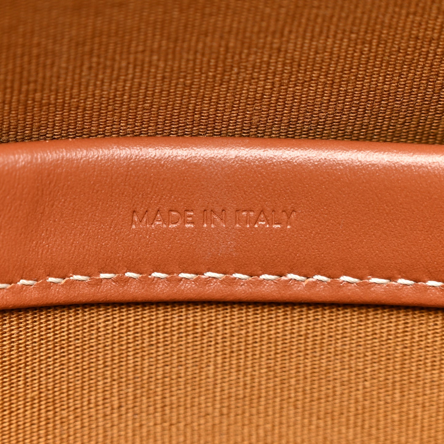 Triomphe Canvas Calfskin Mini Horizontal Cabas White