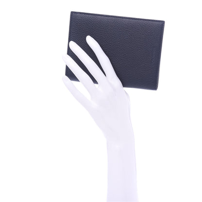 Christian Dior HOMME Grained Calfskin Passport Holder Navy Blue 2 of 9