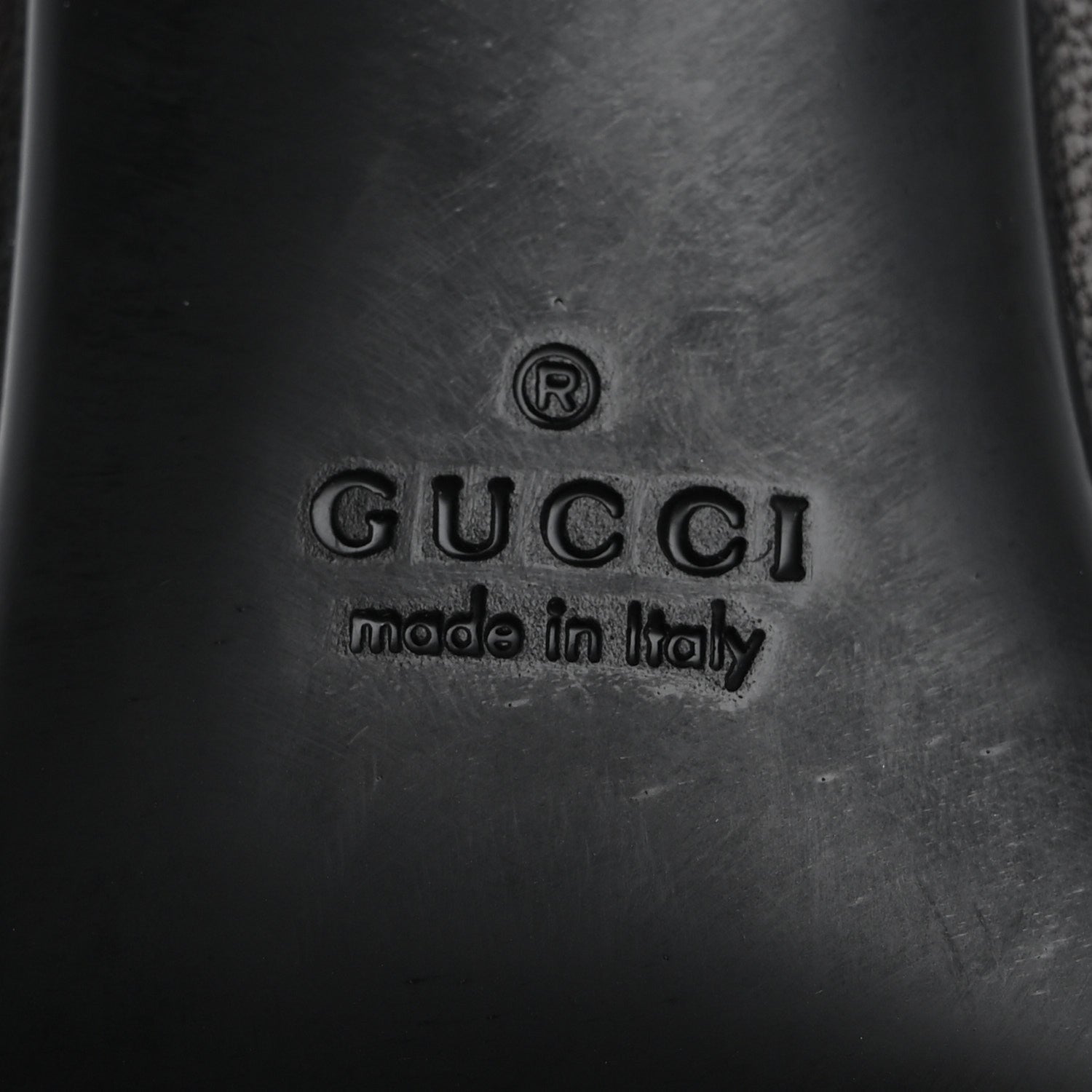 Gucci Grained Calfskin Pointed Toe Bootie 10 Brown 8 of 12