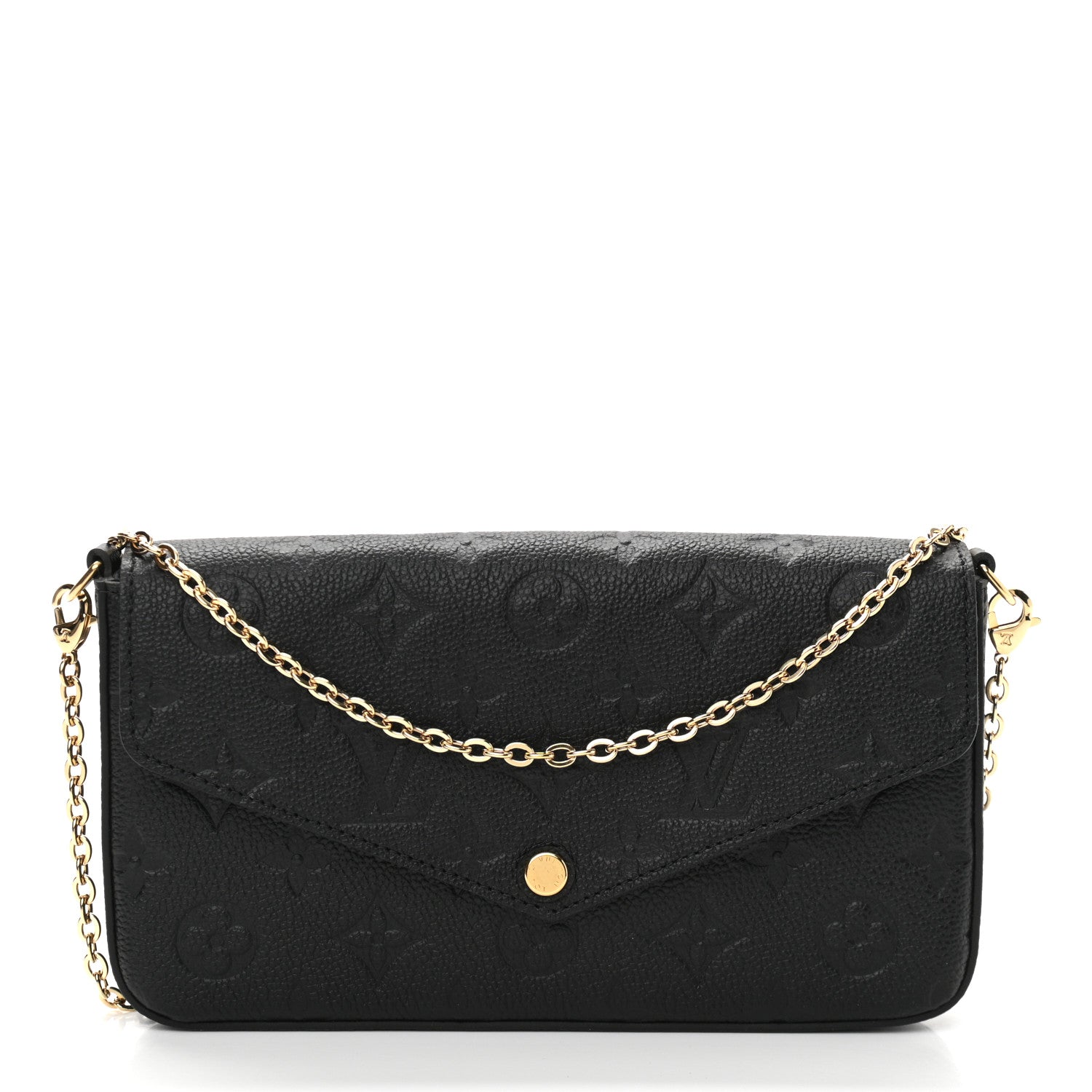 Louis Vuitton Empreinte Pochette Felicie Chain Wallet Black 3 of 11