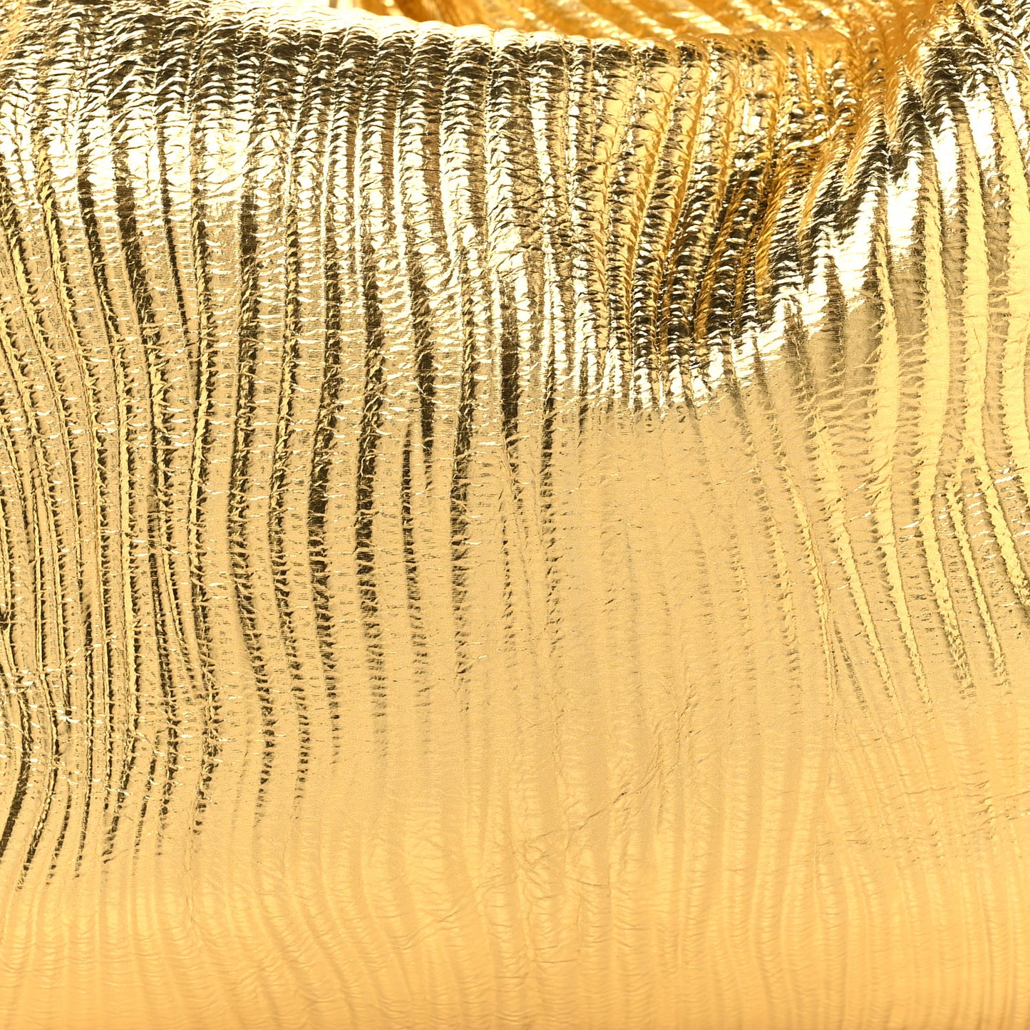 Metallic Bark Calfskin Embossed The Pouch Oversized Clutch Oro