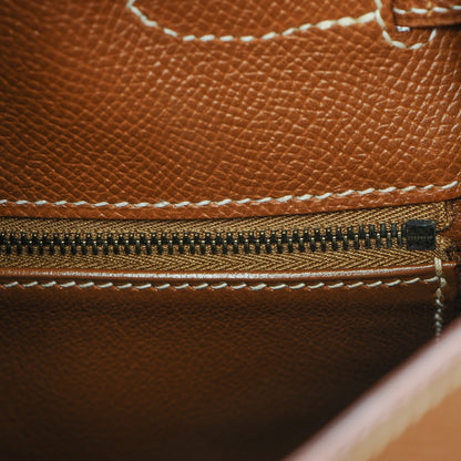 Hermes Courchevel Kelly Sellier 35 Gold 19 of 35