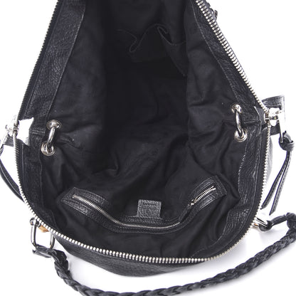 Gucci Calfskin Large Bamboo Bar Shoulder Bag Black 5 of 13