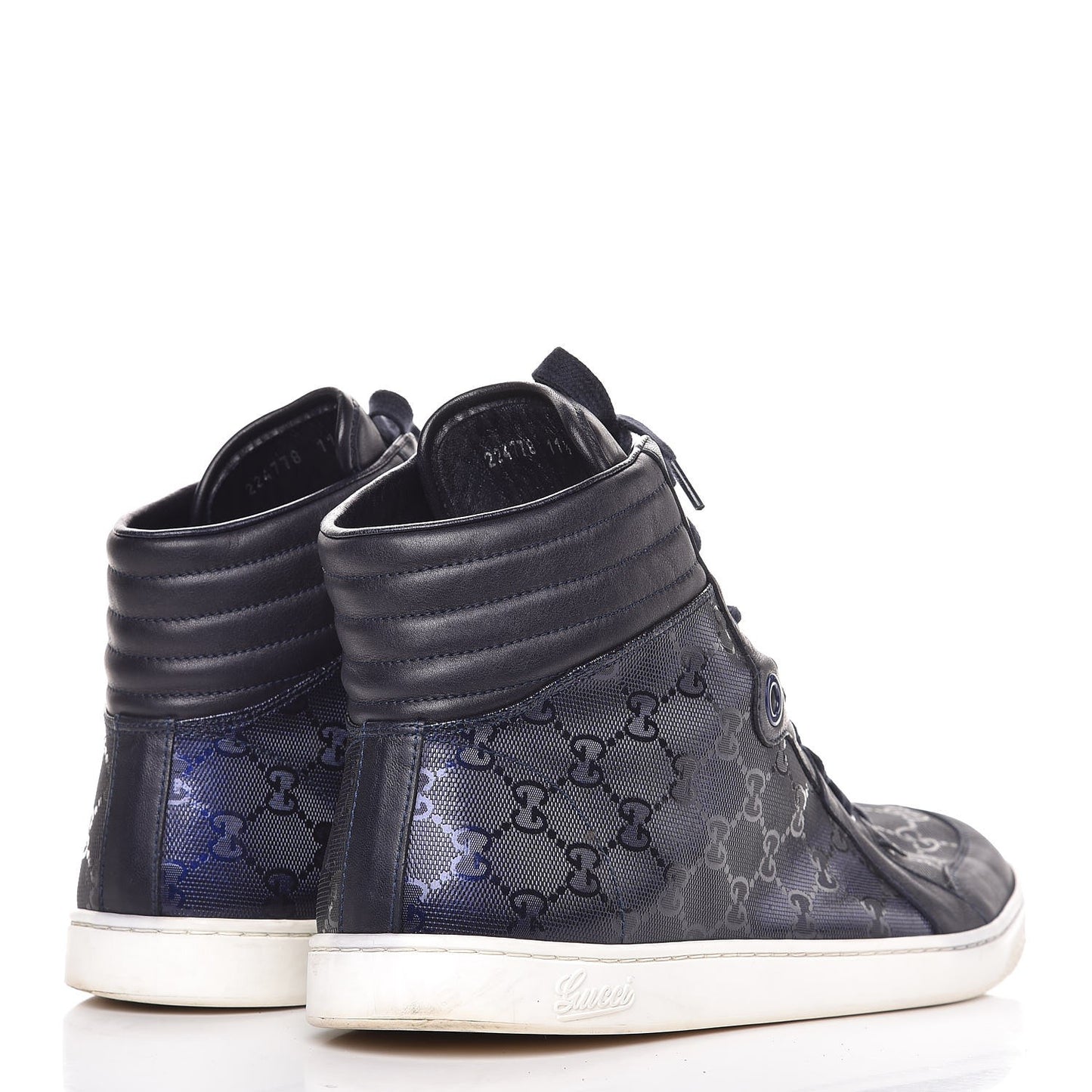 Imprime Monogram Mens Coda High Top Sneakers 11.5 Blue