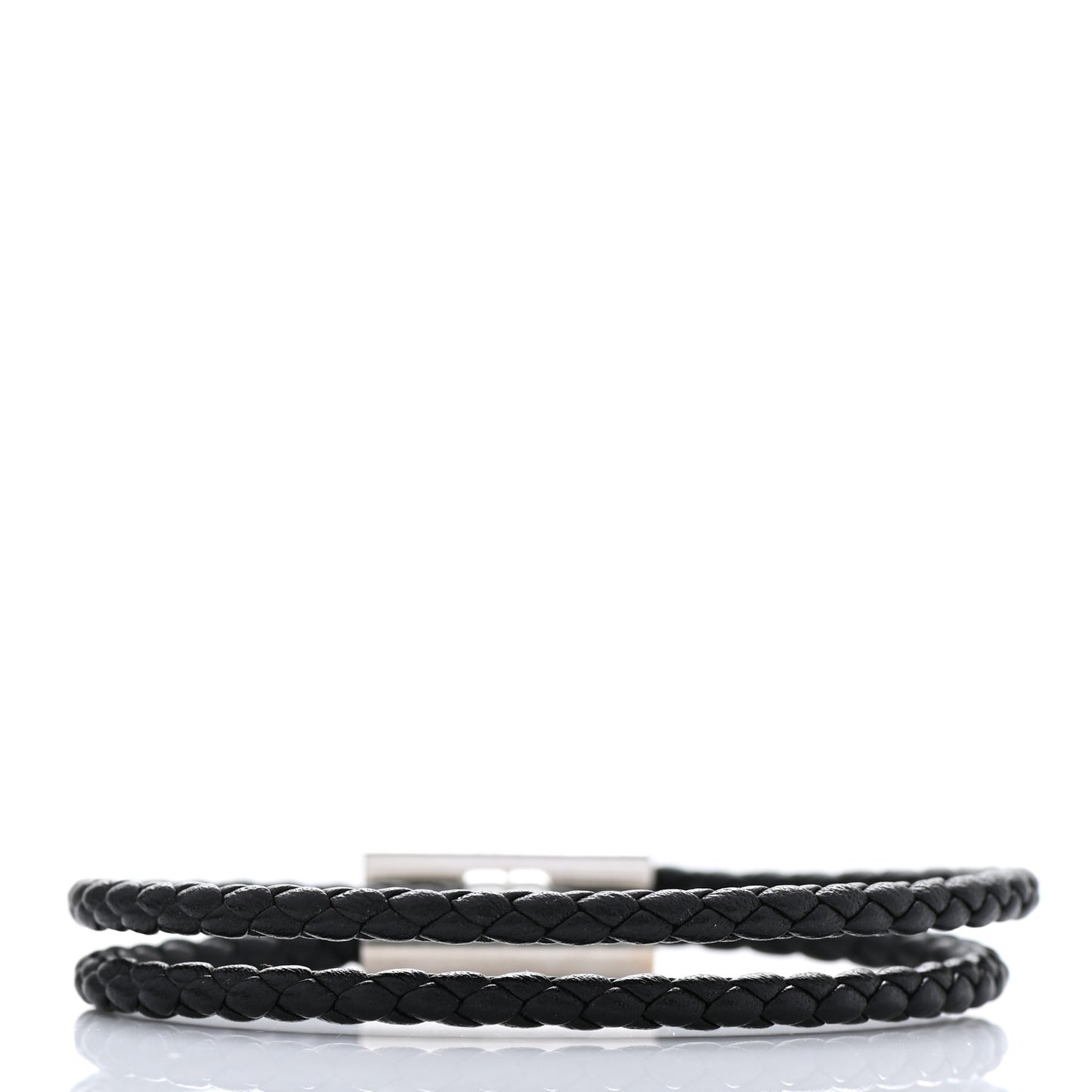 Swift Double Wrap Cord Tournis Tresse Bracelet Black