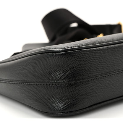 Prada Saffiano Lux Re-Edition 2005 Shoulder Bag Black 8 of 9