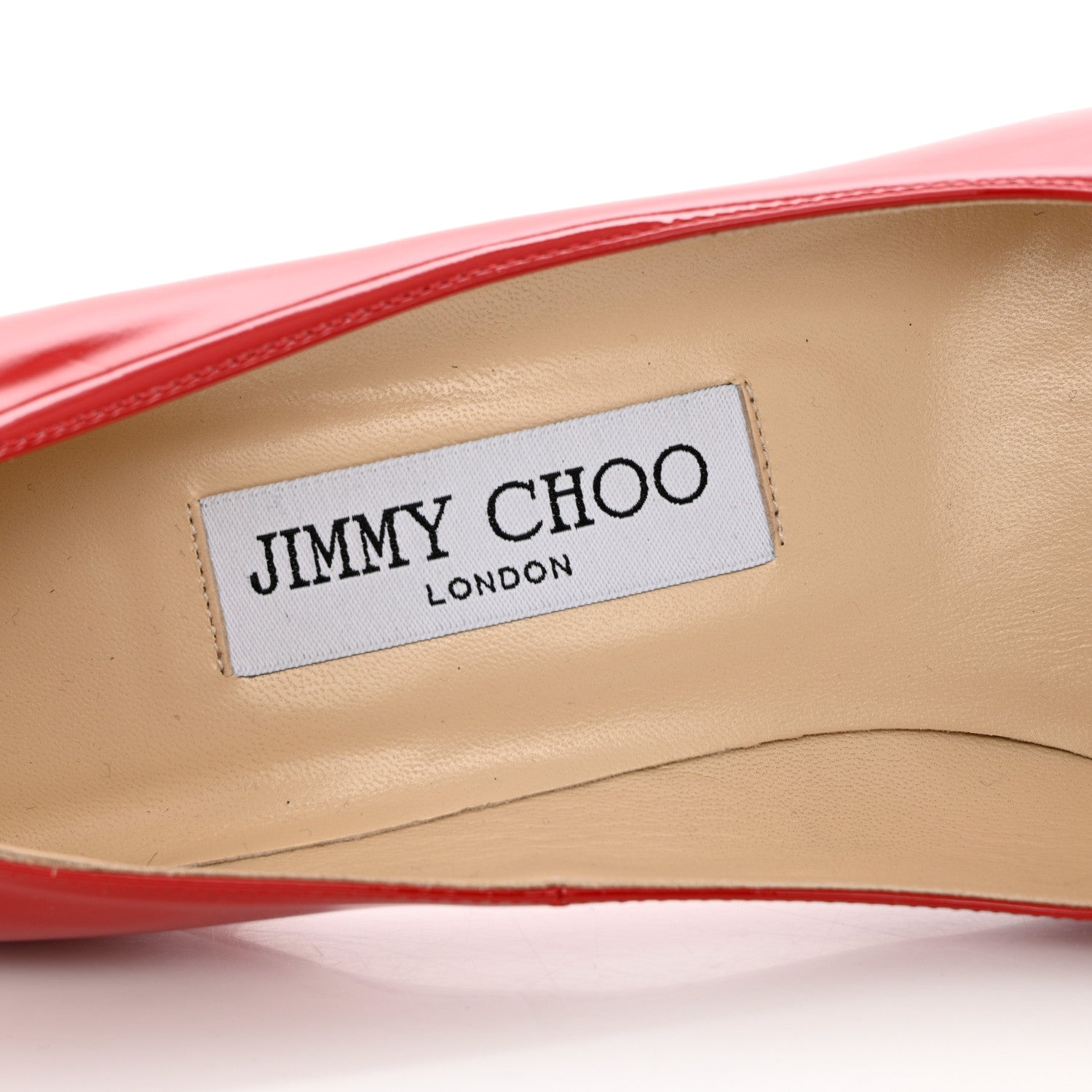 Jimmy Choo Patent Pointy Toe Abel Pumps 37 Red 6 of 9