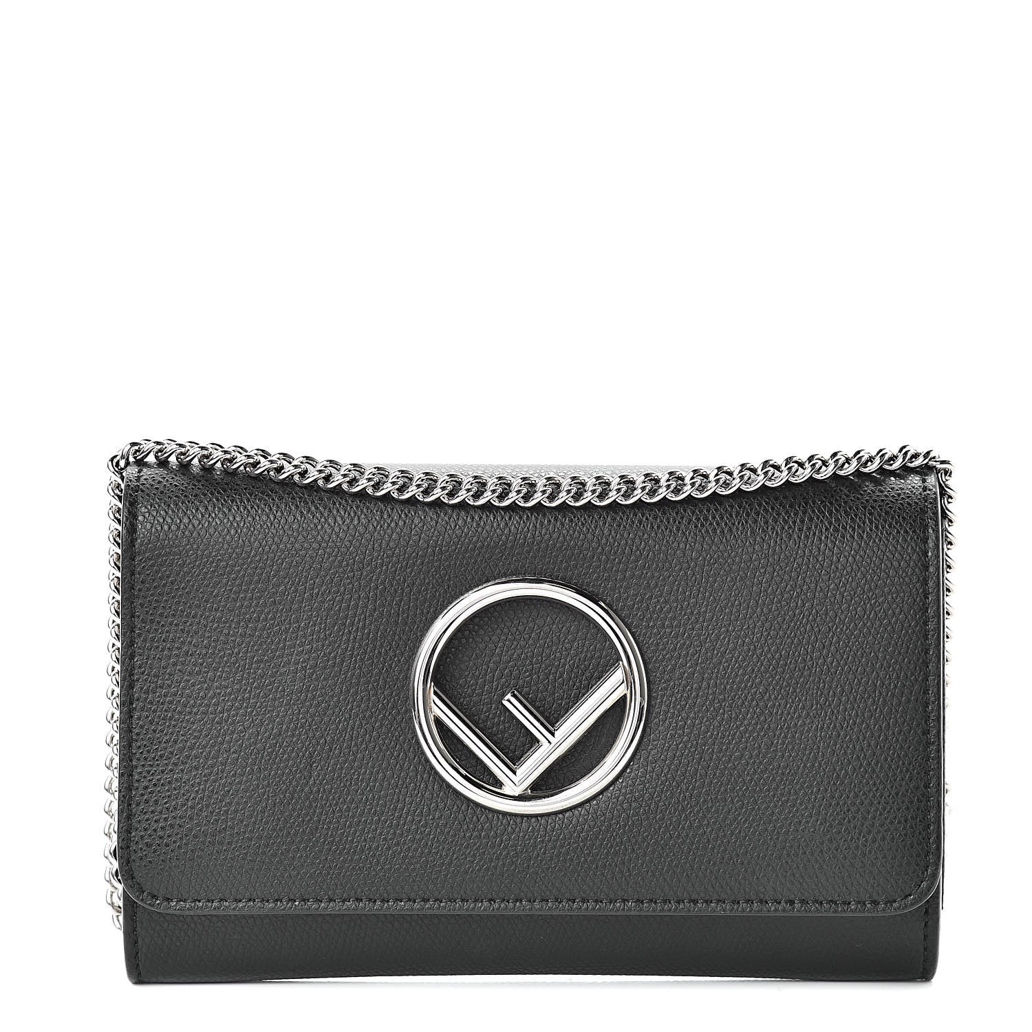 Fendi Vitello Cruise F is Fendi Wallet on Chain Black 1 of 11